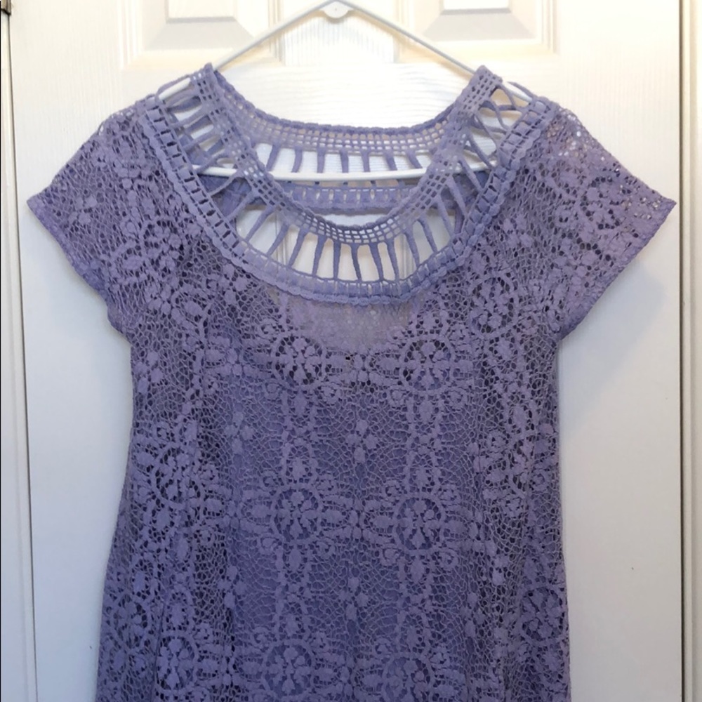 FREE PEOPLE MINI LACE DRESS WITH SLIP